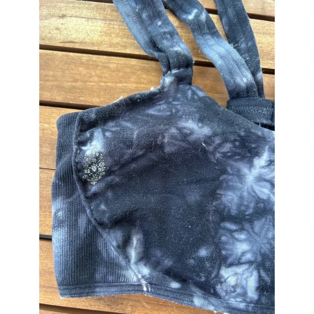 Free Movement Tie Dye Ribbed Sports Bra Crop‎ Top Women's Size S